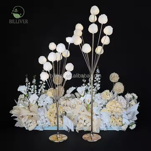 Lumineux Tulipe Hall Scène Réception Zone Lustre Pendentif Roses Stand Lumières Plage Mariage <span class=keywords><strong>Anniversaire</strong></span> Événement Plage <span class=keywords><strong>Lieu</strong></span> Décor - Product Image 6