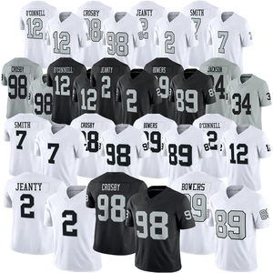 Nueva Camiseta de Las Vegas 2026 # 2 Ashton Jeanty Maxx Crosby Brock Bowers <span class=keywords><strong>Ken</strong></span> Stabler Bo Jackson Camiseta de fútbol americano cosida - Product Image 1