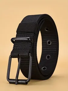 Ceinture en toile de nylon pour homme - Ceinture de travail tactique robuste avec boucle à ardillon élégante à dégagement rapide pour un usage quotidien - Product Image 3