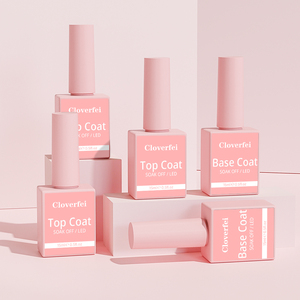 Vernis à ongles super brillant effet verre, couche de finition laiteuse blanche, <span class=keywords><strong>gel</strong></span> UV pour couche de finition et de <span class=keywords><strong>base</strong></span> - Product Image 1