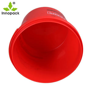 Chine usine directe PP matériel seaux de stockage d'eau poignée en métal impression personnalisée 18L seau en plastique avec couvercle - Product Image 4