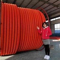 Conducto Óptico Flexible Corrugado de HDPE Preinstalado de 6 Vías, Ecológico, con 6 Subconductos, Tubo COD para Protección de Cable de Fibra Óptica