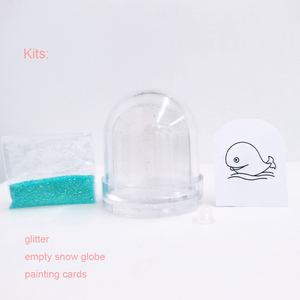 5*5*6cm DIY Snowglobe for <b>Kids</b> Plastic Crafts Supplies for Christmas Arts Crafts Encourages <b>Kids</b> to Paint Their Own Picture - Product Image 2