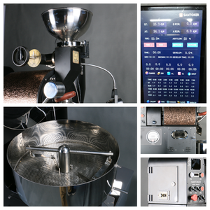 Máy rang cà phê thương mại màn hình cảm ứng 3kg 5kg 10kg 12kg, máy rang cà phê kiểu trống - Product Image 6
