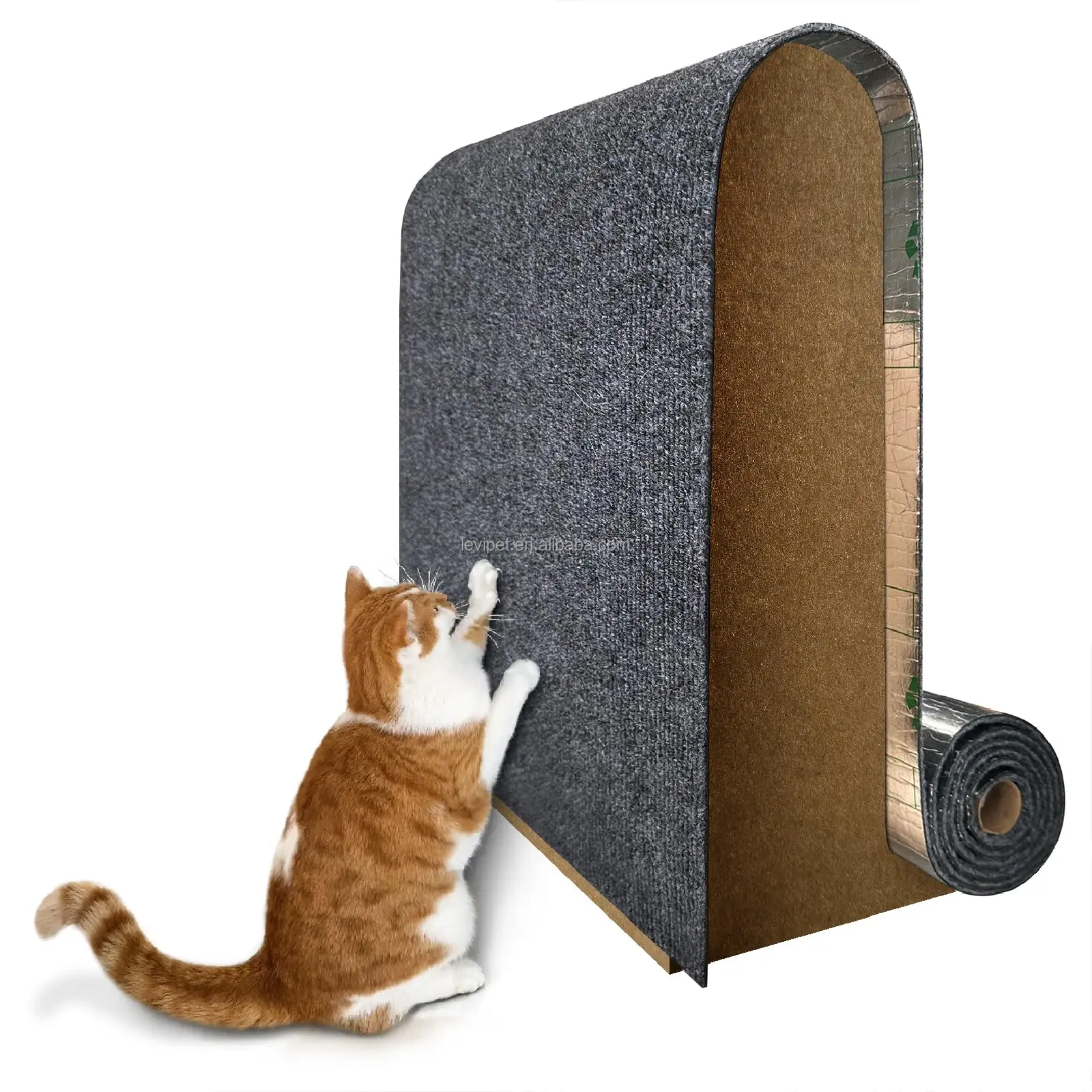 Tapete de arranhar para gatos, tapete autoadesivo DIY para arranhar gatos, sofá, móveis, parede, árvore e gatos