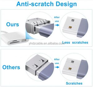 <b>SD</b> <b>Card</b> Reader with USB <b>Camera</b> Adapter Plug and Play Trail Game <b>Camera</b> <b>SD</b> <b>Card</b> Viewer Supports <b>SD</b> and TF <b>Card</b> Adapter for iPad - Product Image 4