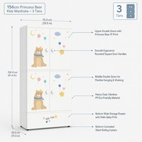 Armoire de rangement pour vêtements d'enfants en gros, avec compartiments et roulettes, pour chambre à coucher