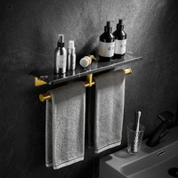 Maofjin'j — coiffeuse murale en marbre noir, accessoires de salle de bains de luxe, coiffeuse de douche, caddie