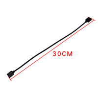 Câble de connexion ARGB 22AWG 5V3Pin avec connecteur moulé double femelle et connecteur supplémentaire pour projet d'éclairage RGB d'ordinateur de bureau