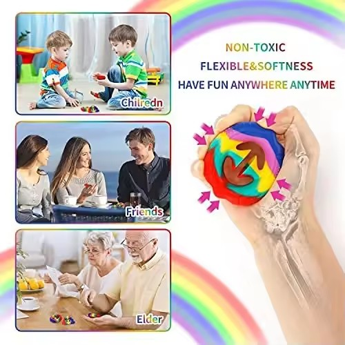 Child and Adult Sensory Fidget Toy Snapper Hand Grip Squeeze Snap Party Popper Noise Maker for Stress Relief Made of Rubber