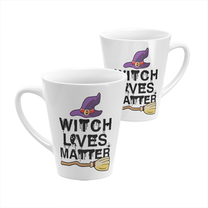 Taza de café de porcelana de hueso en forma de V, 12OZ, personalidad competitivo, <span class=keywords><strong>bruja</strong></span> que ama la materia, calcomanía impresa, taza de Coco para regalos de Halloween - Product Image 4