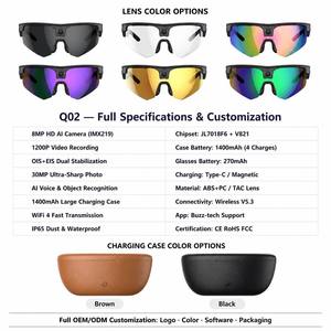 Nuevas Gafas Inteligentes Q02 ULTRA AI 2026 con Cámara de 800W, Resistencia al Agua IP66, Doble Cámara, WiFi, Llamadas BT, Reproducción de Música, Dispositivo Inteligente Portátil - Product Image 4