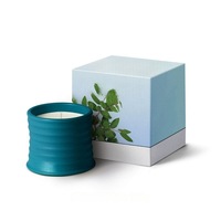 Boîte cadeau parfumée pour bougie artisanale personnalisée, recyclable, rectangulaire, impression sur carton blanc, emballage pour bougie parfumée