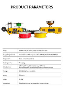 फैक्टरी मूल्य मिनी प्लास्टिक छोटे 3 डी फिलामेंट एक्सट्रूडर एक्सट्रूडर एक्सट्रूडर एक्सट्रूडर एक्सट्रूडर रीसाइक्लिंग मशीन - Product Image 6