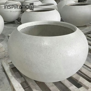 INSpiration GRC plantadores fabricante personalizado al aire libre grande moderno hormigón GRC enorme maceta <span class=keywords><strong>de</strong></span> árbol - Product Image 6
