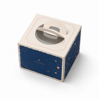 Cajas para Pasteles Altas con Logotipo Impreso, Económicas, al por Mayor, con Asa, de Papel Kraft, Personalizadas, con Ventana, Blancas