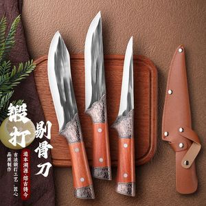 Household boning knife, stainless steel forged <b>dicing</b> knife, street vendor knife, chef's sharp knife for butchering cattle and - Product Image 1