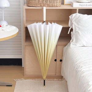 <span class=keywords><strong>Parapluie</strong></span> manuel résistant au vent pour hommes avec longue poignée Design droit moderne robuste renforcé pour les affaires ou les tempêtes de pluie - Product Image 5