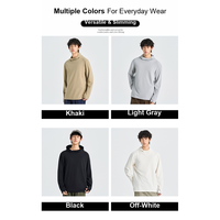 Haut d'entraînement extérieur utilitaire pour homme à capuche, manches longues, coupe ample, anti-humidité, séchage rapide, 4 couleurs, M-3XL, marque privée OEM