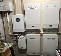 Sistem Penyimpanan Energi Surya Rumah Tangga All in One 10KW Dengan Baterai, Kit PV Off Grid untuk Cadangan Daya Rumah di Pulau