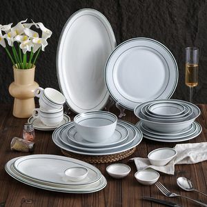 Quality Choice Durable Custom Color Stoneware Dinnerware <b>Sets</b> for Hotels-Dishwasher Safe & Eco-Friendly - Product Image 1