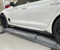 Kit carrosserie en fibre de carbone pour Genesis G70, style AD amélioré, avec lèvre avant, diffuseur et spoiler en fibre de carbone