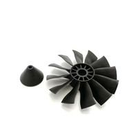 Moteur sans balais Power-fun EDF 70MM à ventilateur canard 6S 2300KV avec hélice à 12 pales pour avion RC