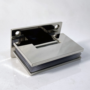 Nhà Máy Giá thấp nhất 304 thép không gỉ phòng tắm treo tường 90 độ Glass vòi hoa sen cửa bản lề - Product Image 6