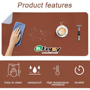 Ultra-Thin Dual Side PU Leather <strong>Mouse</strong> Mat Multi-Colour Waterproof Writing <strong>Pad</strong> Square Smooth for <strong>Heated</strong> Office Desk Customizable - Product Image 5
