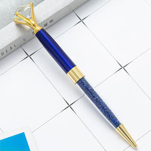 قلم كروي ماسي ترومي كبير مع شعار محفور متعدد الألوان كريستال ماسي لهدايا الزفاف - Product Image 6