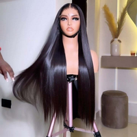 Pelucas sin pegamento de cabello humano virgen vietnamita, pelucas de cabello humano con ondas naturales, peluca frontal de encaje suizo HD 13x6 13x4
