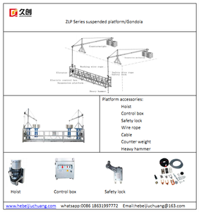 Trên không zlp serises treo nền tảng làm việc cho Máy làm sạch Cửa Sổ (CE, ISO đã được phê duyệt) - Product Image 2