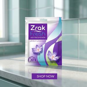 เจลหอมปรับอากาศแบบแขวน กลิ่นส้ม ยี่ห้อ Zrak Fresh Air สำหรับห้องน้ำ รถยนต์ กำจัดกลิ่นไม่พึงประสงค์ ใช้งานได้นาน 30 วัน เป็นมิตรต่อสิ่งแวดล้อม - Product Image 3