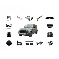 Accessoires de voiture tout-terrain robustes, pièces modifiées, paire d'échelles de toit avec sac de rangement latéral, compatible Land Rover Defender