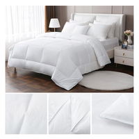 Couette de luxe 100 % coton, douce, pour l'hiver, avec garnissage en polyester et tissu de revêtement, vente en gros pour usage domestique ou hôtelier