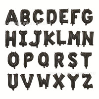 Offre Spéciale 16 pouces réservoir d'hélium ballons de fête feuille d'or argent rose bleu lettre alphabet joyeux anniversaire auto gonflable ballons
