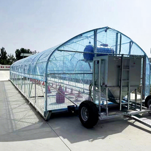 โรงเรือนเลี้ยงไก่แบบเปิดโล่ง ระบายอากาศได้ดี พร้อมล้อเลื่อน อุปกรณ์ฟาร์มเคลื่อนที่ได้ ปล่อยไก่เลี้ยงแบบอิสระ รับประกัน 1 ปี - Product Image 1