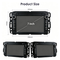Autoradio Android 7 pouces 8 Go pour Buick Enclave GMC, montage sur tableau de bord, écran tactile capacitif IPS 1024x600, CarPlay, Android Auto
