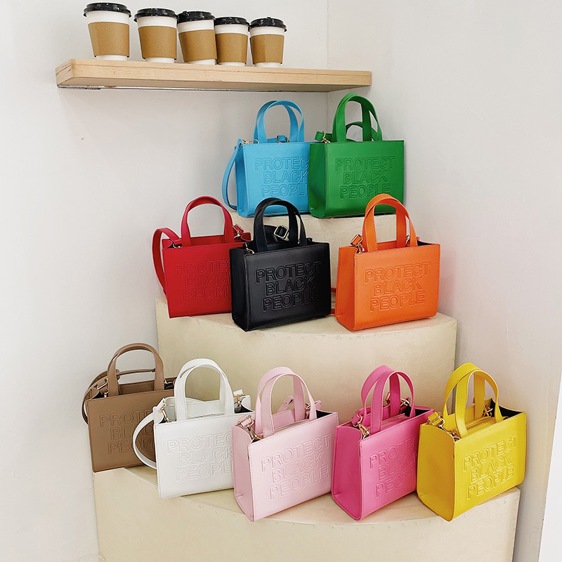 Bolsas femininas estampadas com letras, mais novas bolsas femininas de ombro, sacola de compras, 2022