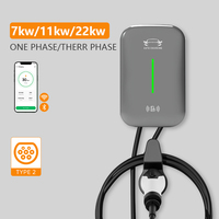 Nuevo Cargador de Pared para Vehículos Eléctricos Byd Tipo 2 de 32A, Compatible con OCPP 1.6, Control Inteligente por Aplicación, Resistente al Agua IP65, 7kW