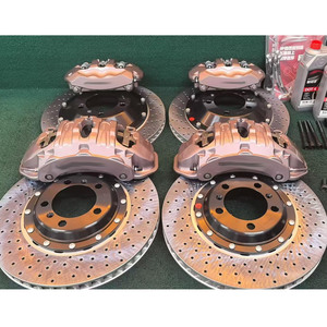 Kit d'étriers <span class=keywords><strong>de</strong></span> <span class=keywords><strong>frein</strong></span> surdimensionnés <span class=keywords><strong>de</strong></span> précision pour <span class=keywords><strong>Brembo</strong></span> 19Z, 6 <span class=keywords><strong>pistons</strong></span> avant et <span class=keywords><strong>4</strong></span> <span class=keywords><strong>pistons</strong></span> arrière, 355x32mm, pour Porsche 718 Cayman Boxster - Product Image 1