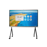 Papan Tulis Elektronik Interaktif Cerdas Sentuh Pena/Jari 65 inci UHD 4K LCD LED 60Hz untuk Kantor, Sekolah, dan Rapat
