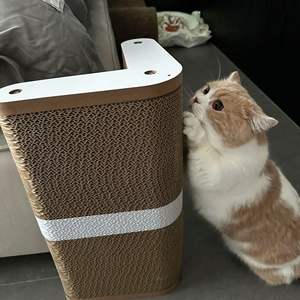 Chaise de canapé de table de <span class=keywords><strong>lit</strong></span> et de pied de carte d'angle à angle droit de conception unique avec <span class=keywords><strong>le</strong></span> conseil et <span class=keywords><strong>le</strong></span> jouet anti-rayures de chat - Product Image 2