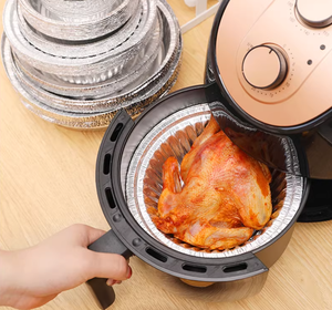 Barquettes en aluminium en gros, grandes barquettes rondes en aluminium jetables de qualité alimentaire, boîte à lunch - Product Image 4