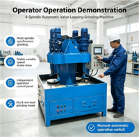 Machine à affûter les valves verticale à quatre postes LM300 pour le rectification des sièges de vannes à opercule, à soupape et à clapet