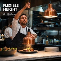 Cucina Deckenmontierte Speisenwärmer-Lampe Teleskopische Buffet-Wärmelampe Überkopf-Speisenstation Heizlampe für Catering