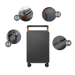 Maleta de Viaje Moderna con <span class=keywords><strong>Ruedas</strong></span> Giratorias de 360°, Asa Ancha, Ligera, Fabricada en PC, con Candado TSA, 20/24 Pulgadas - Product Image 2