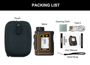 מד טווח לייזר נטען SNDWAY 1000 מטר/1093 רגל, נייד, לשימוש חיצוני, בעל טווח ארוך פי 6, עם מסך מגע, לספורט, טלסקופ וציד - Product Image 4