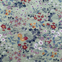 Matériau métallique en gros 100% polyester 75D impression en mousseline de soie avec finition douce et bonne chute
