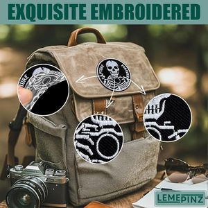 Custom <b>Skull</b> Embroidery Patch 3 Inches Iron On Sew On Travel Applique Patch <b>Bags</b> Decoration - Product Image 4